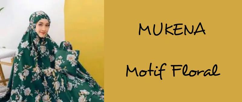 mukena motif bunga