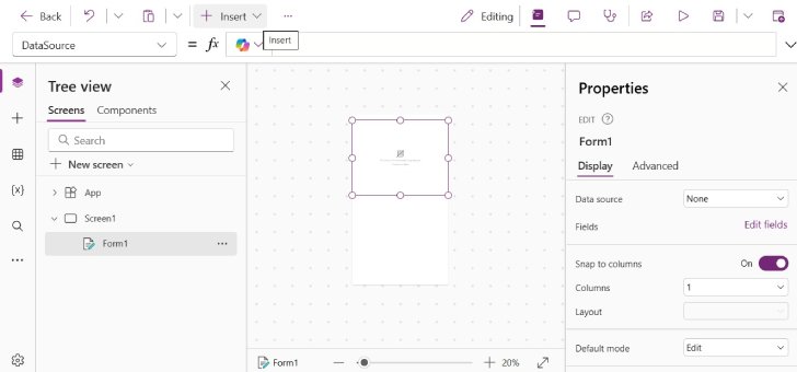 buat canvas powerApps