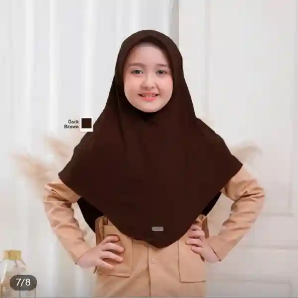 Hijab Sekolah Premium Nyaman & Rapi – Bahan Adem, Seragam Putih/Pramuka - Image 2