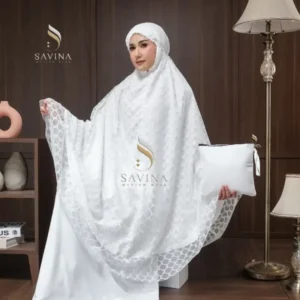 mukena putih dewasa savina