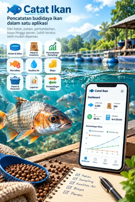 aplikasi software catat ikan